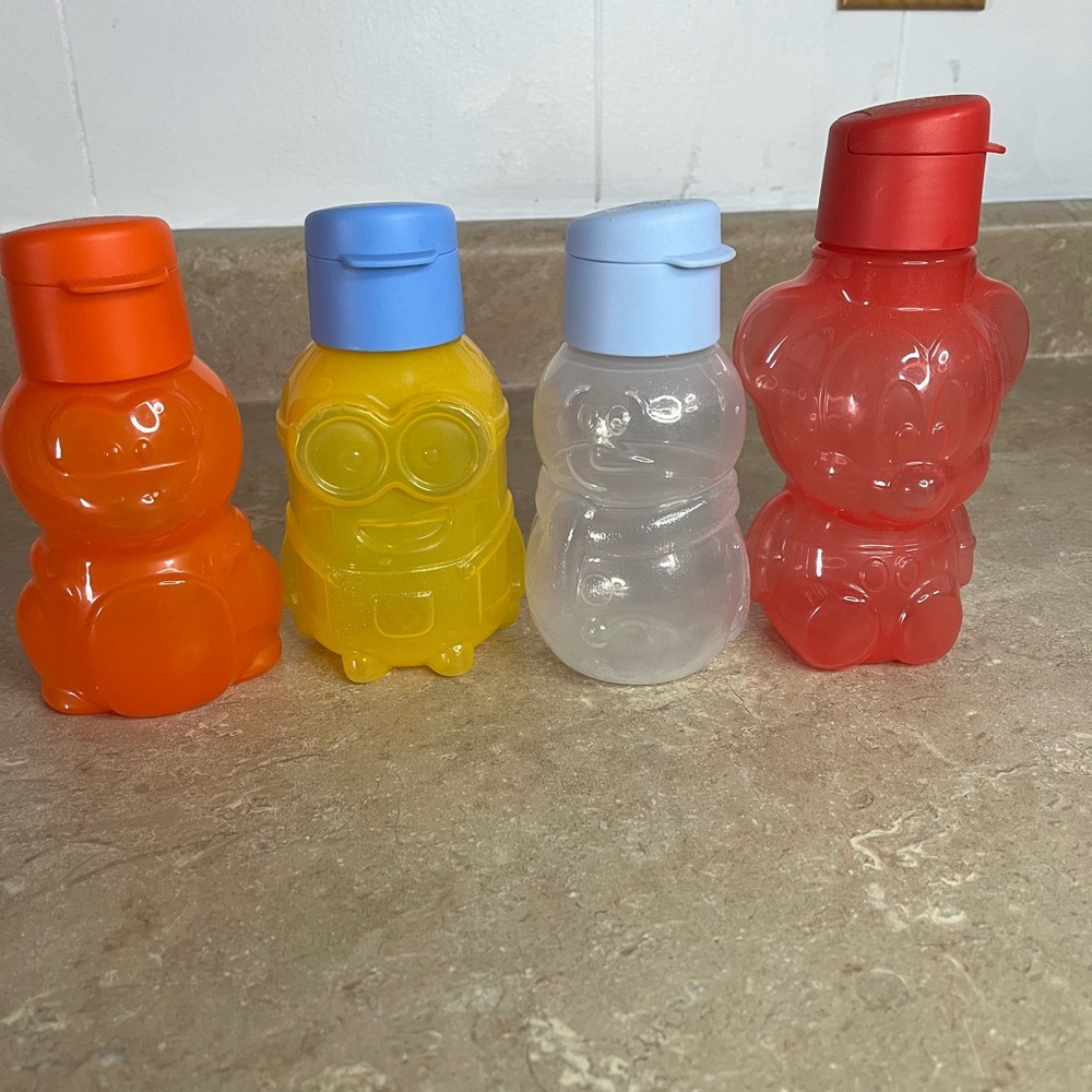 Tupperware kids eco water bottles
